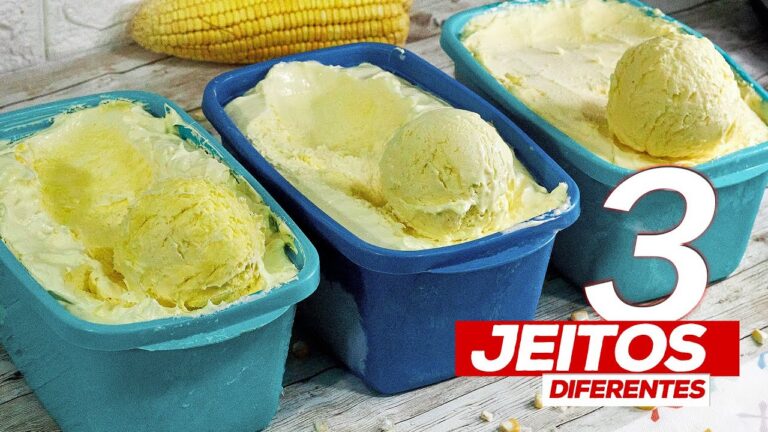 3 RECEITAS INFALÍVEIS DE SORVETE DE MILHO VERDE SEM LEITE CONDENSADO E SUPER CREMOSO