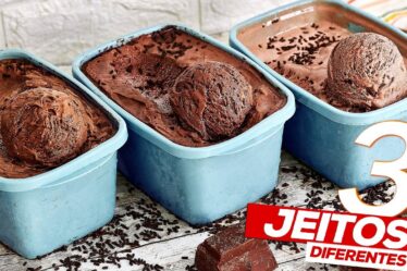 3 RECEITAS PERFEITAS DE SORVETE DE CHOCOLATE | SUPER CREMOSO