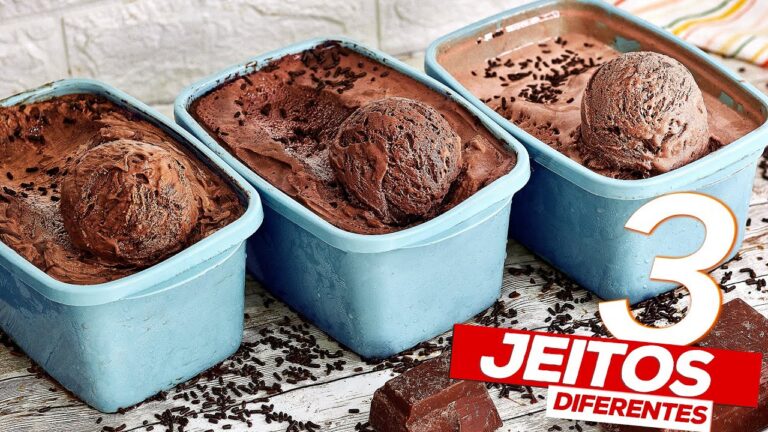 3 RECEITAS PERFEITAS DE SORVETE DE CHOCOLATE | SUPER CREMOSO