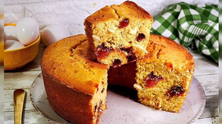 APRENDA A FAZER BOLO DE FUBÁ COM GOIABADA "FAZENDA SINHÁ"