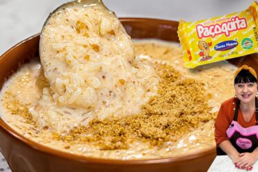 ARROZ DOCE COM PAÇOCA SUPER CREMOSO E ECONÔMICO | RECEITAS DE INVERNO