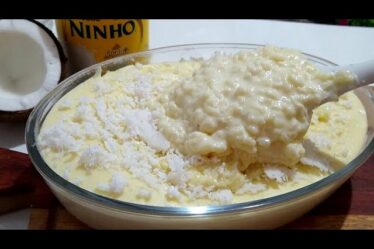ARROZ DOCE CREMOSO DE LEITE NINHO COM COCO FRESCO - Viciei de tão gostoso