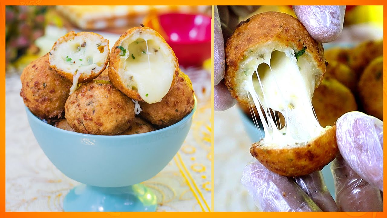 Bolinho de Queijo com 3 INGREDIENTES Fácil, Rápido e SEM FARINHA