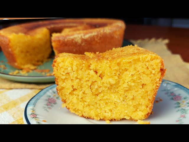 BOLO DE FLOCÃO DE MILHO | RÁPIDO, FÁCIL E FOFINHO | FEITO COM MILHO DE LATINHA | NOSSA COZINHA
