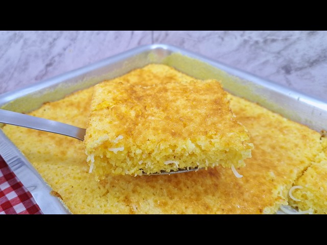 BOLO DE FLOCÃO DE MILHO ÚMIDO E MACIO | NOSSA COZINHA