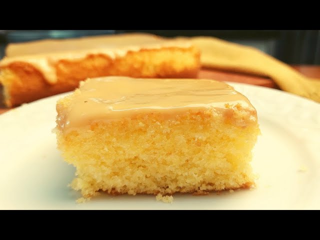 BOLO DE FUBÁ COM DOCE DE LEITE SUPER FOFINHO