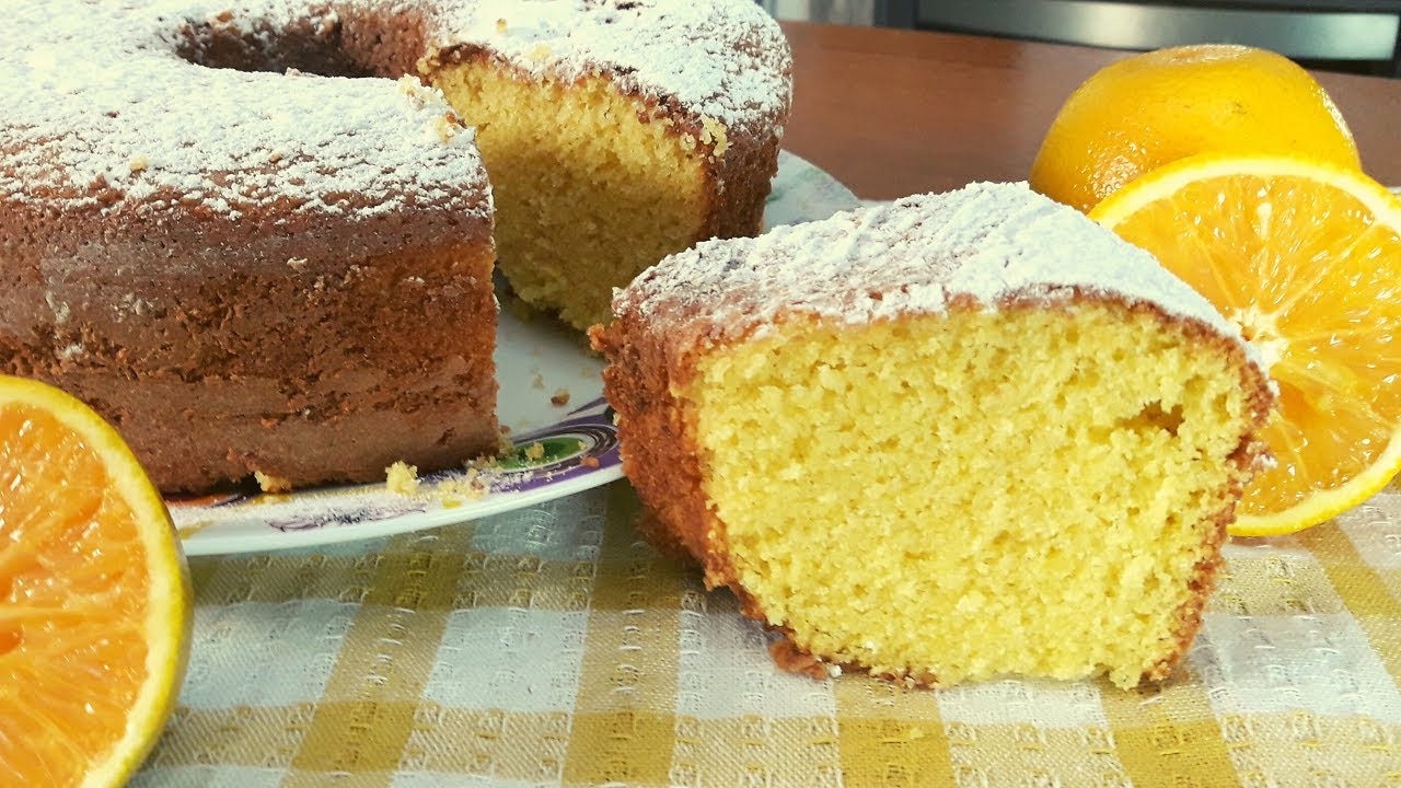 BOLO DE FUBA COM LARANJA FOFINHO E DELICIOSO