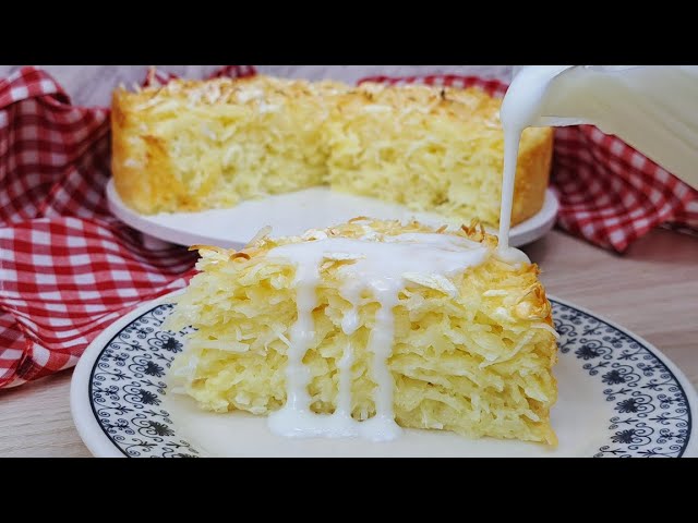 BOLO DE MANDIOCA COM COCO CREMOSO E DELICIOSO | NOSSA COZINHA