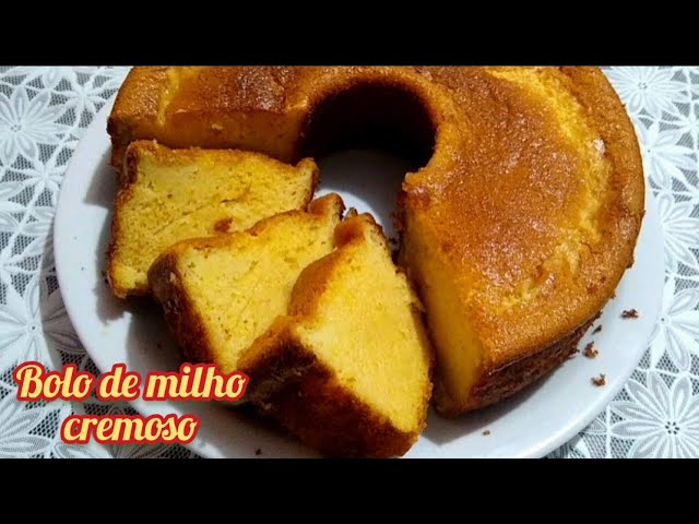BOLO DE MILHO CREMOSO - especial festa junina!