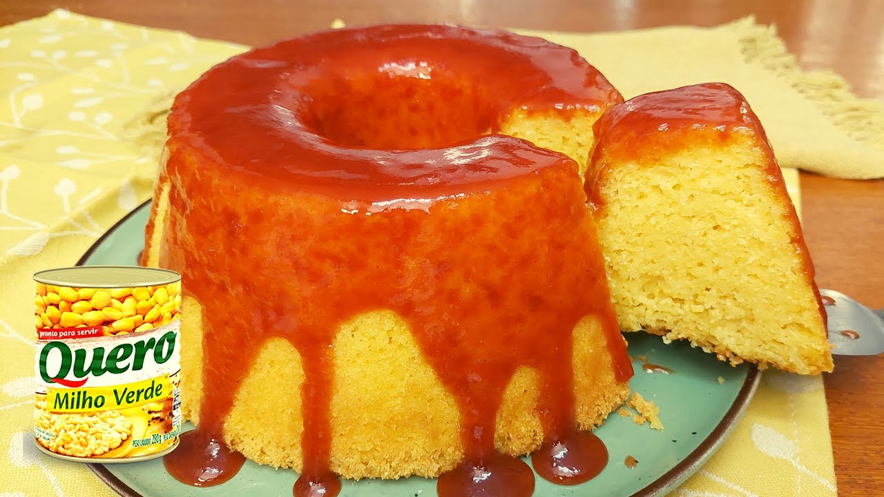 BOLO DE MILHO DE LATINHA COM CALDA DE GOIABADA | A MELHOR RECEITA | NOSSA COZINHA