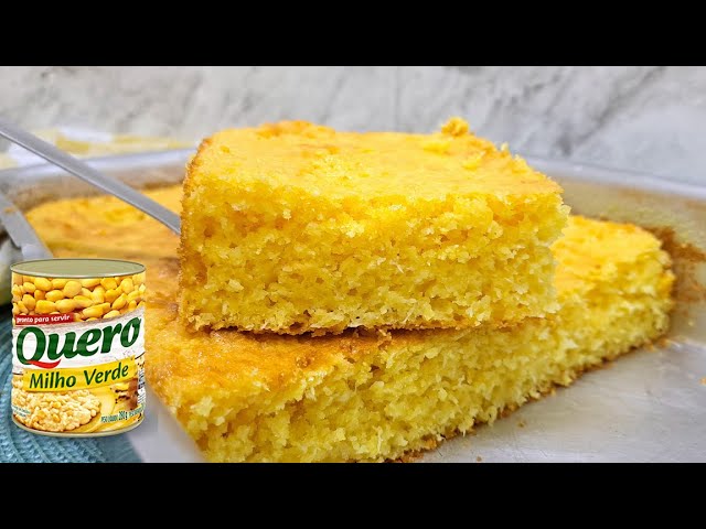 BOLO DE MILHO DE LATINHA COM COCO | A MELHOR RECEITA | NOSSA COZINHA
