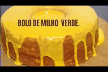 Bolo de milho verde/com brigadeiro de milho, fácil rápido e delicioso 😋