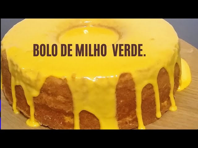 Bolo de milho verde/com brigadeiro de milho, fácil rápido e delicioso 😋