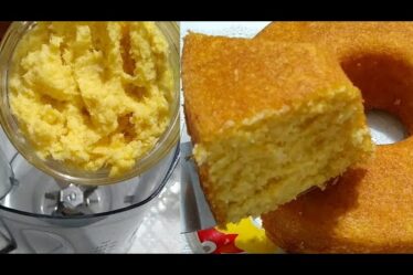 BOLO DO BAGAÇO DO MILHO - simples de preparar fofinho e cremoso