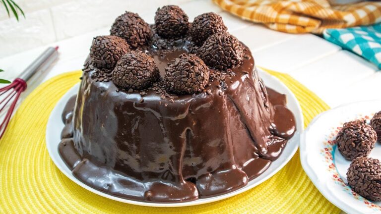 BOLO VULCÃO DE BRIGADEIRO TRUFADO Com um dica INFALÍVEL