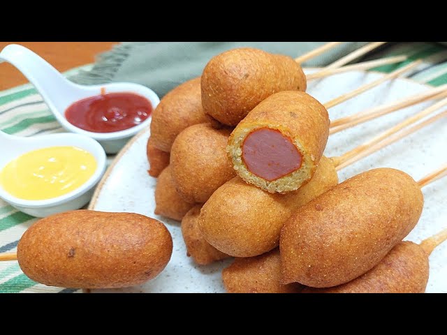 CACHORRO QUENTE NO PALITO | SIMPLES FÁCIL E BARATO | CORN DOG | NOSSA COZINHA