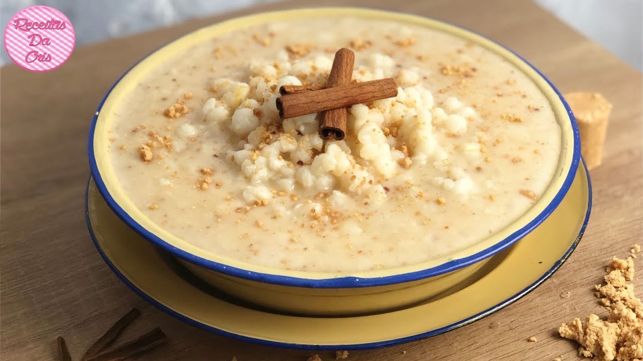 CANJICA OU MUNGUNZÁ DOCE COM PAÇOCA | RECEITAS DA CRIS