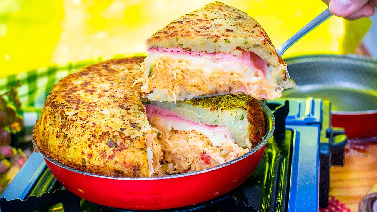Como fazer Batata Recheada na Frigideira com uma dica INFALÍVEL