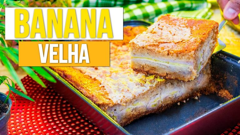 COMO FAZER BOLO DE BANANA "SEM MASSA"