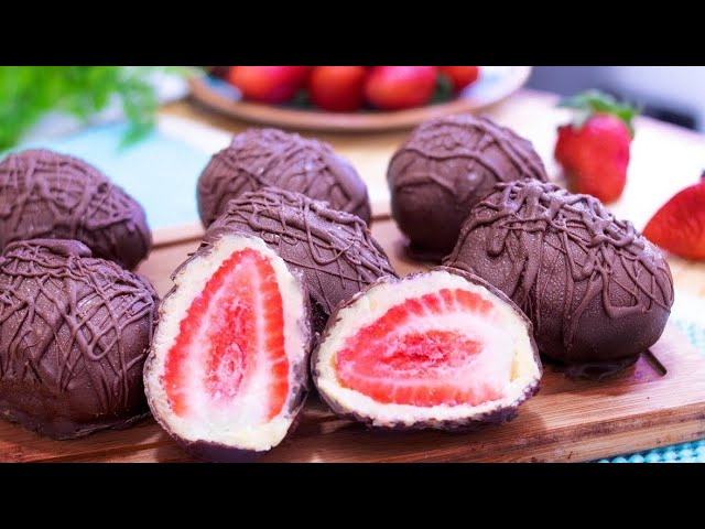 COMO FAZER BOM BOM DE MORANGO FÁCIL E COM POUCOS INGREDIENTES