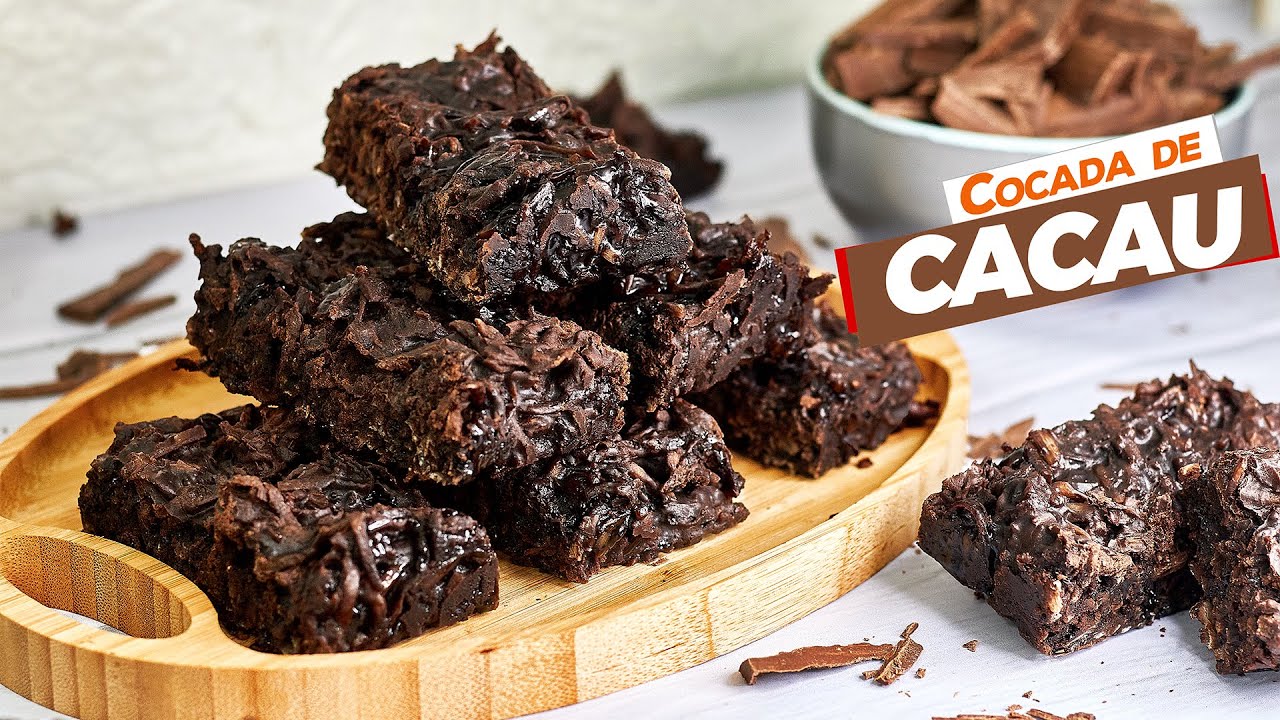 COMO FAZER COCADA DE CACAU PERFEITA E SEM LEITE CONDENSADO