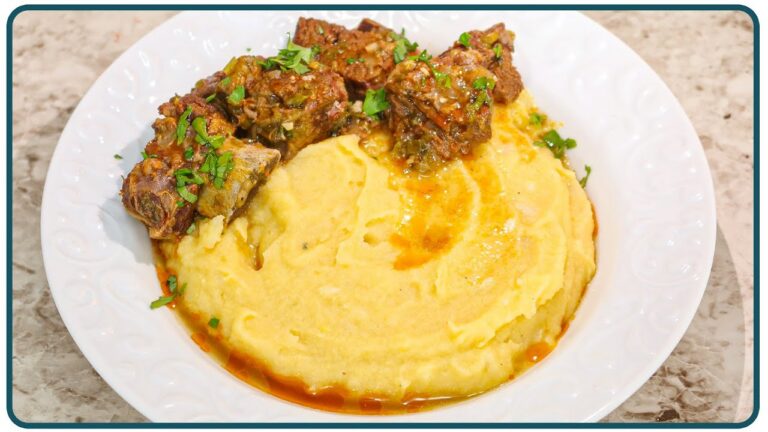 COMO FAZER POLENTA SIMPLES COM CARNE FÁCIL | Nandu Andrade