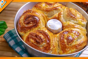 Como Fazer ROSCA FLOR CREMOSA DE CANELA