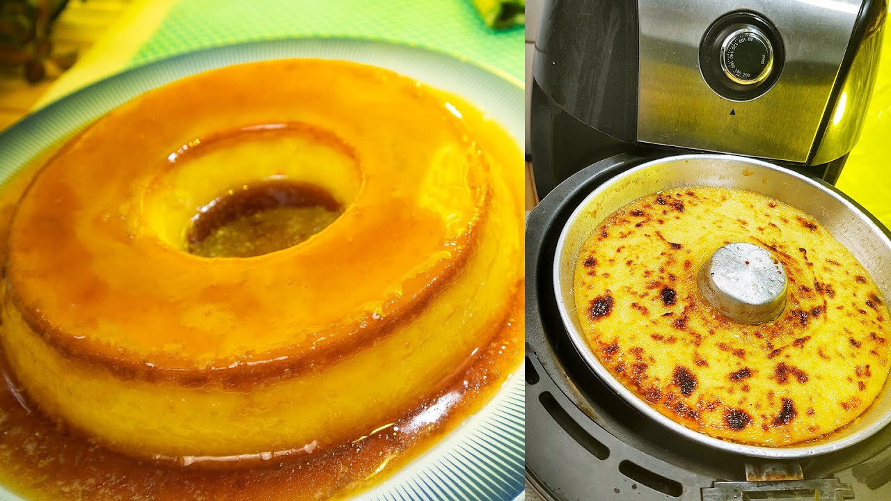 COMO FAZER UM PUDIM NO AIRFRYER - PUDIM 4 LEITES PERFEITO COM UMA DICA INFALÍVEL