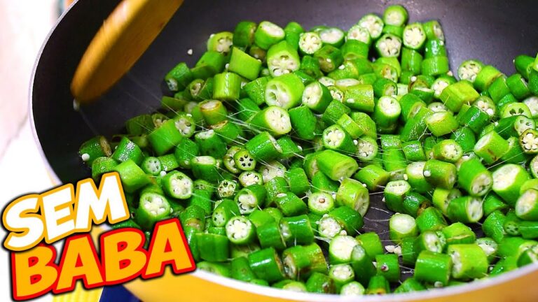 COMO TIRAR BABA DO QUIABO - MÉTODO INFALÍVEL