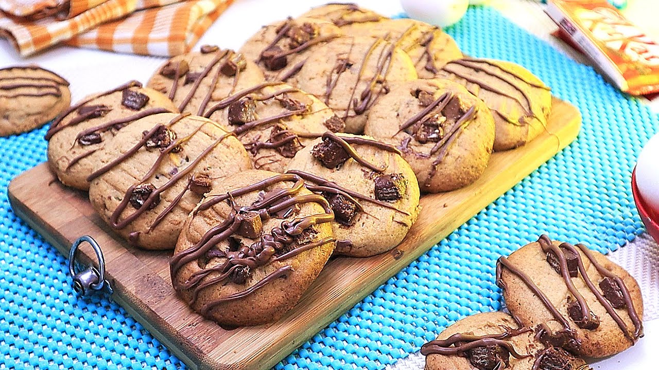 Cookie de Kit Kat 😋 Impossível comer um só 😍