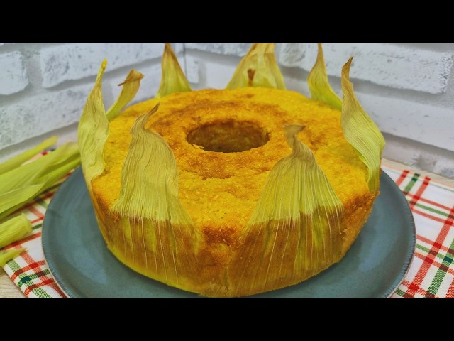 DIRETO DA ROÇA: BOLO DE MILHO DE ESPIGA ASSADO NA PALHA | SIMPLES E IRRESISTÍVEL! | NOSSA COZINHA