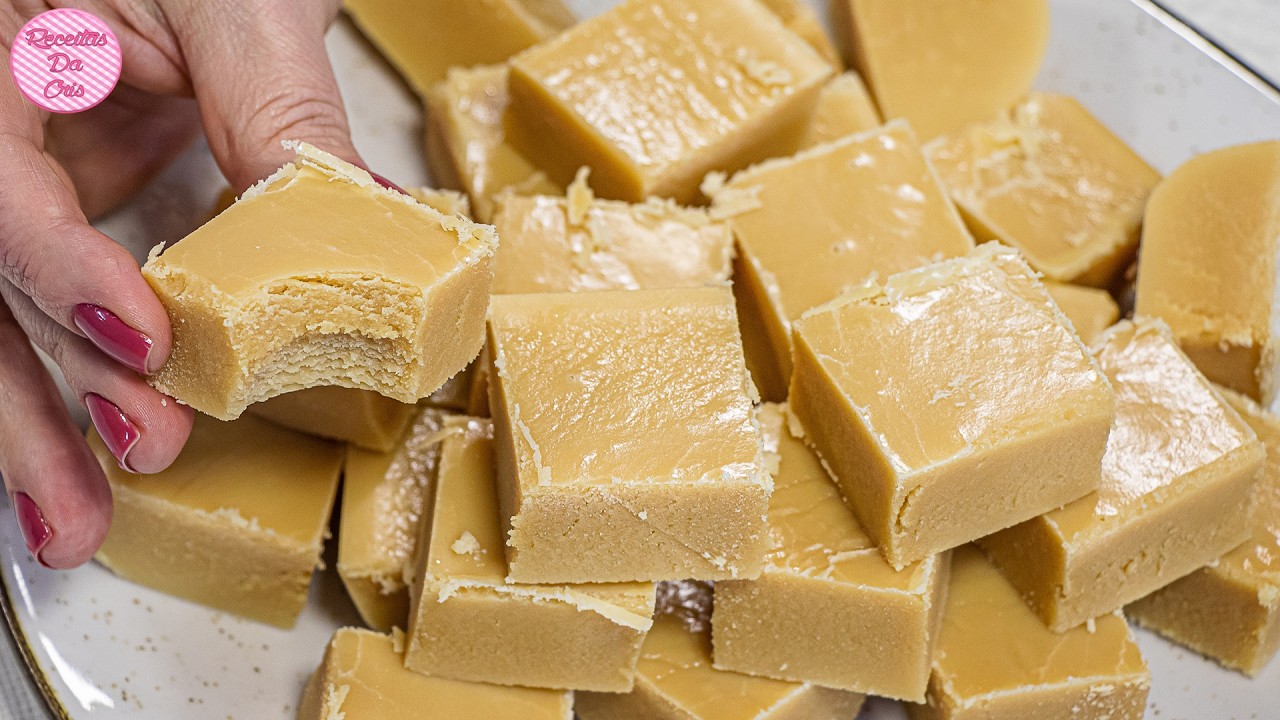 DOCE DE LEITE DE CORTE DAS ANTIGAS FEITO EM MINUTOS! DERRETE NA BOCA E É SUPER FÁCIL DE FAZER