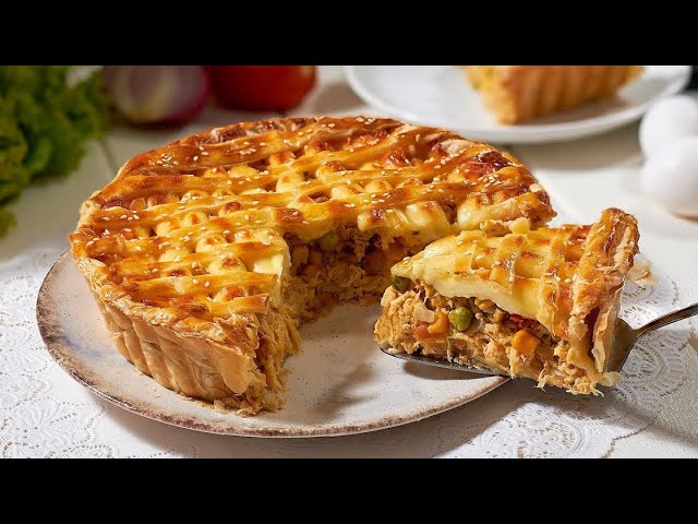 DUVIDO! Você já ter comido uma torta de frango assim