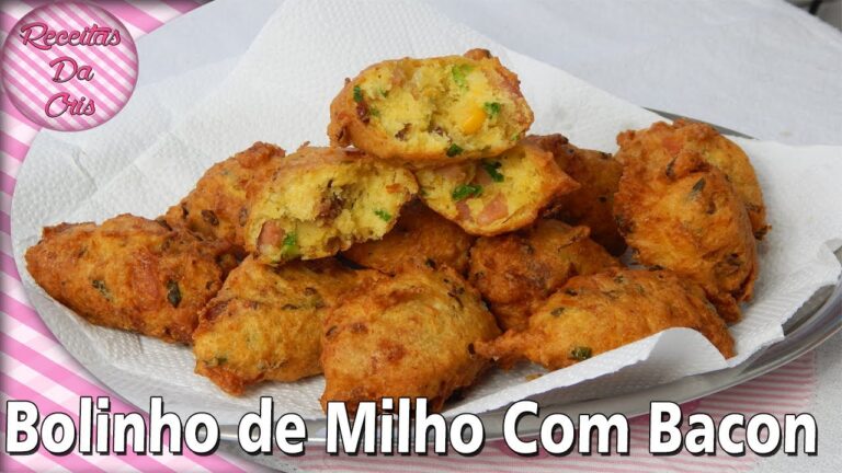 [ESPECIAL FESTA JUNINA] - BOLINHO DE MILHO COM BACON | RECEITAS DA CRIS