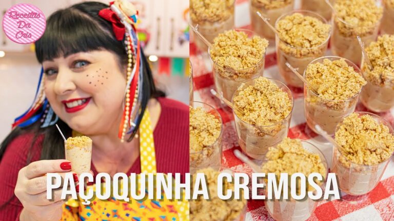 ESPECIAL FESTA JUNINA | PAÇOQUINHA CREMOSA NO COPINHO | RECEITAS DA CRIS
