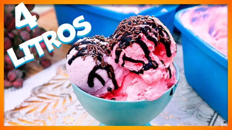 Faça 4 LITROS DE SORVETE com APENAS R$ 6,00 - 3 INGREDIENTES