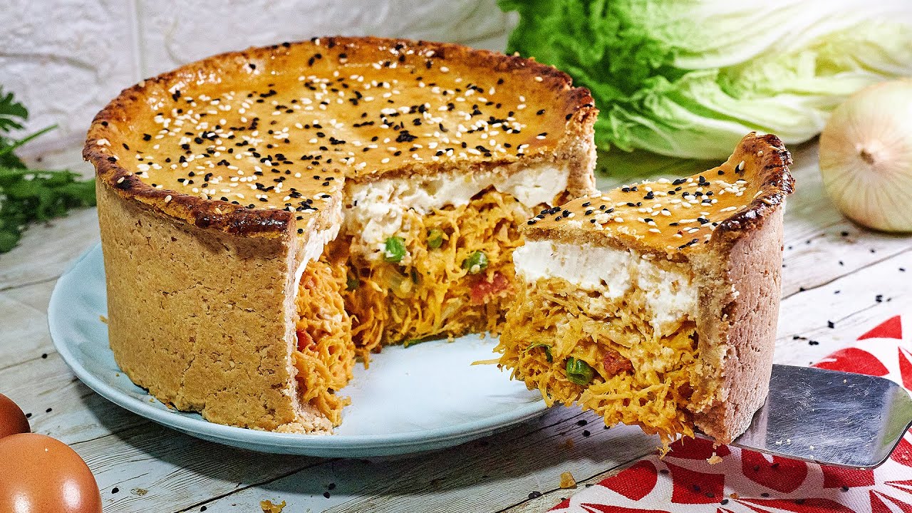 FAÇA A TORTA DE FRANGO PERFEITA, COM RECHEIO DE LEITE NINHO E MASSA DE AMENDOIM