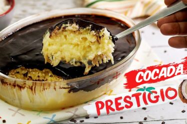 FAÇA COCADA PRESTIGIO CREMOSA NA TRAVESSA - sem FORNO e sem OVO