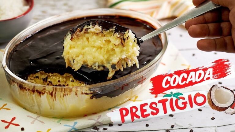 FAÇA COCADA PRESTIGIO CREMOSA NA TRAVESSA - sem FORNO e sem OVO