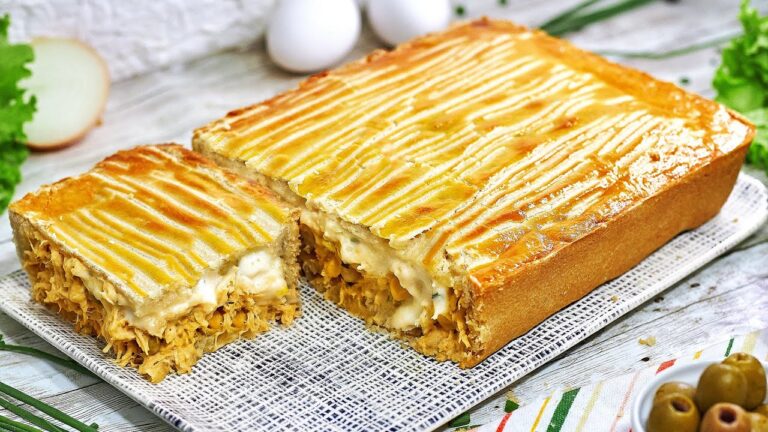 FAÇA UM PASTELÃO DE FRANGO SEM MANTEIGA, SEM MARGARINA | A TORTA DE FRANGO PERFEITA