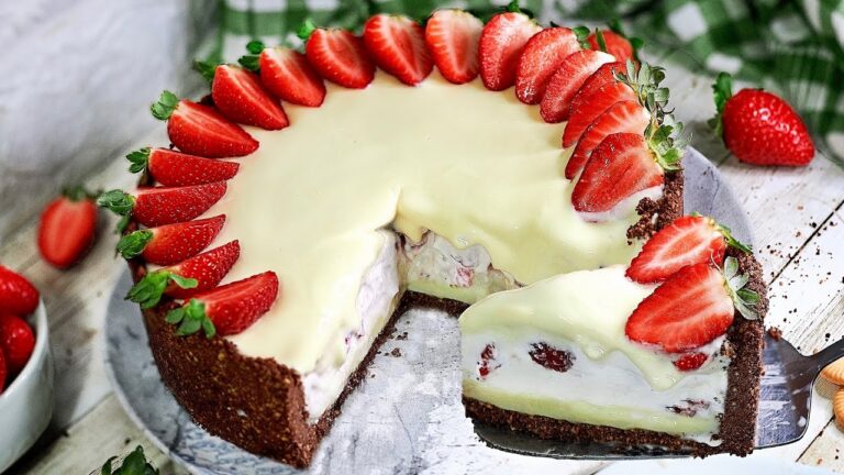 FAÇA UMA TORTA DE NINHO COM MORANGO DE “VITRINE” - RECEITA SIMPLES E FÁCIL