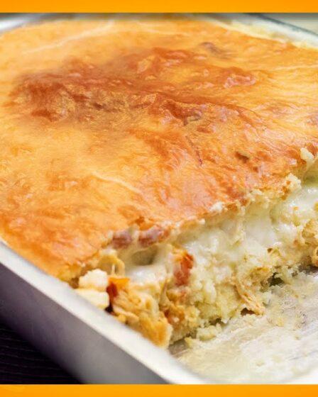 Feita com MASSA PODRE e MASSA CREMOSA - Essa é a MÃE de todas as tortas