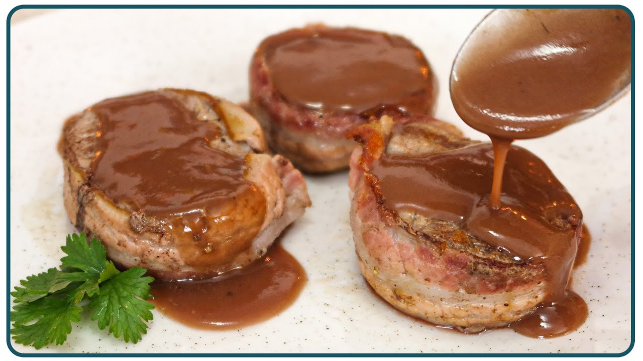 MEDALHÃO DE CARNE COM MOLHO MADEIRA FÁCIL E GOSTOSO | Nandu Andrade