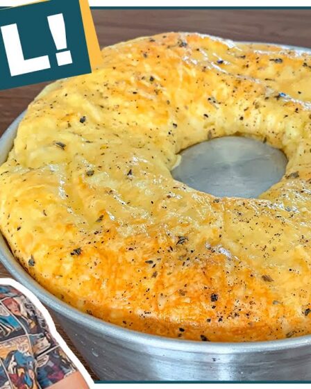O MELHOR BOLO PÃO DE QUEIJO DE MUSSARELA QUE JÁ COMI