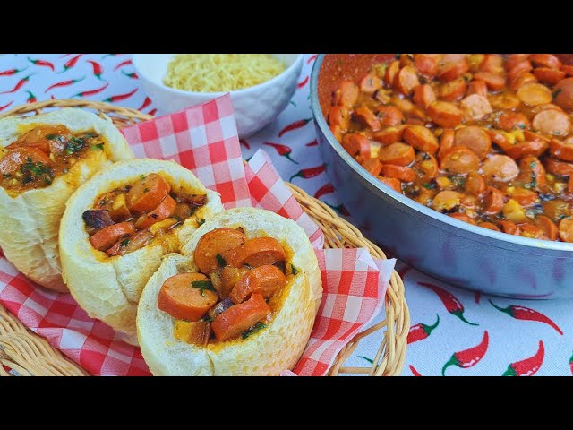 O MELHOR MOLHO DE CACHORRO QUENTE COM SALSICHA E BACON | NOSSA COZINHA