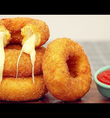 O SEGREDO DE COMO FAZER ANEIS DE CEBOLA RECHEADO das Grandes Burguerias
