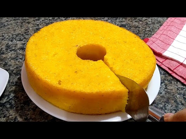 Pamonha de liquidificador assada no forno, uma delícia!