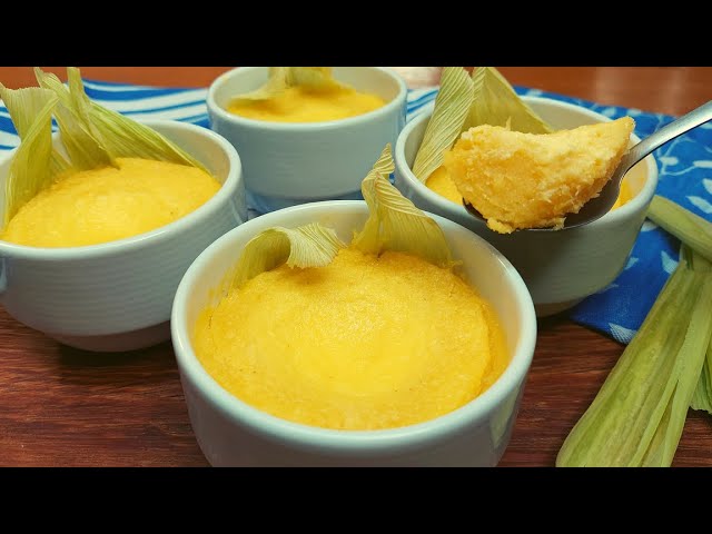 PAMONHA DE LIQUIDIFICADOR NO MICRO-ONDAS RÁPIDA E FÁCIL | PAMONHA DE CANECA | NOSSA COZINHA