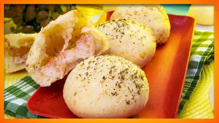 PÃO DE QUEIJO QUE JÁ SAI RECHEADO DO FORNO