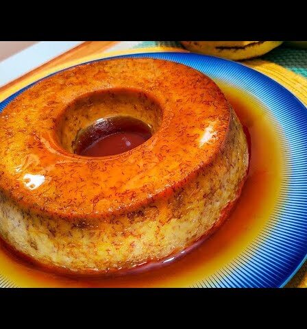 Pudim de Banana SEM FORNO, SEM AÇÚCAR E COM 3 INGREDIENTES | Feito em 15 Minutos